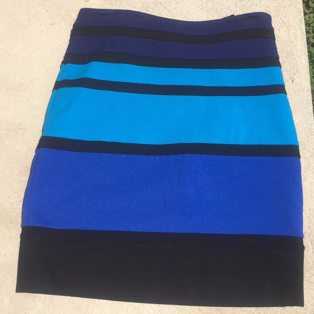 Express color block skirt